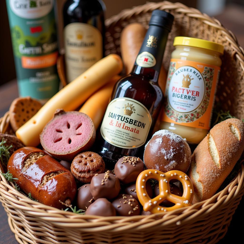 Inside a German Food Gift Basket