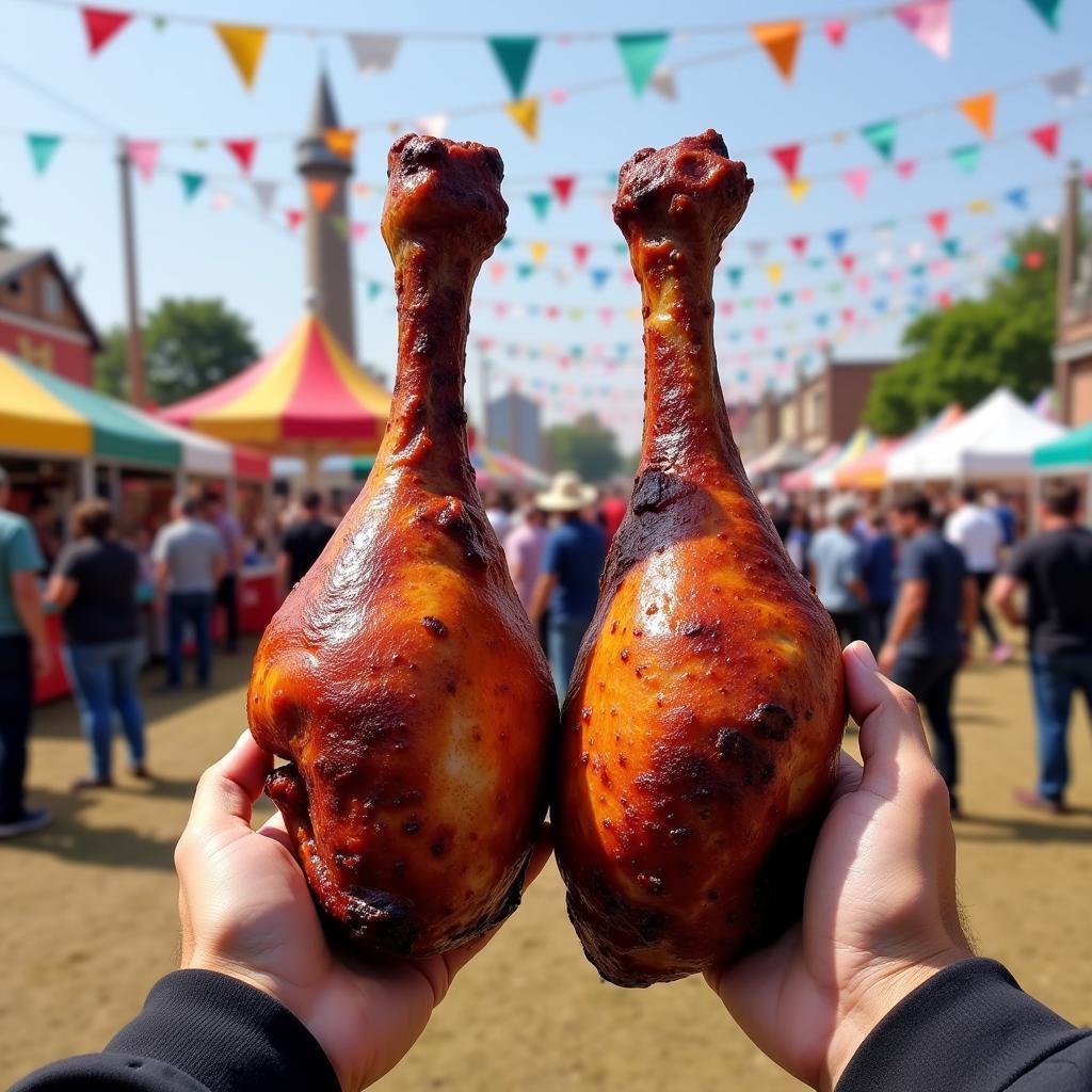 Giant Turkey Legs at the Fair