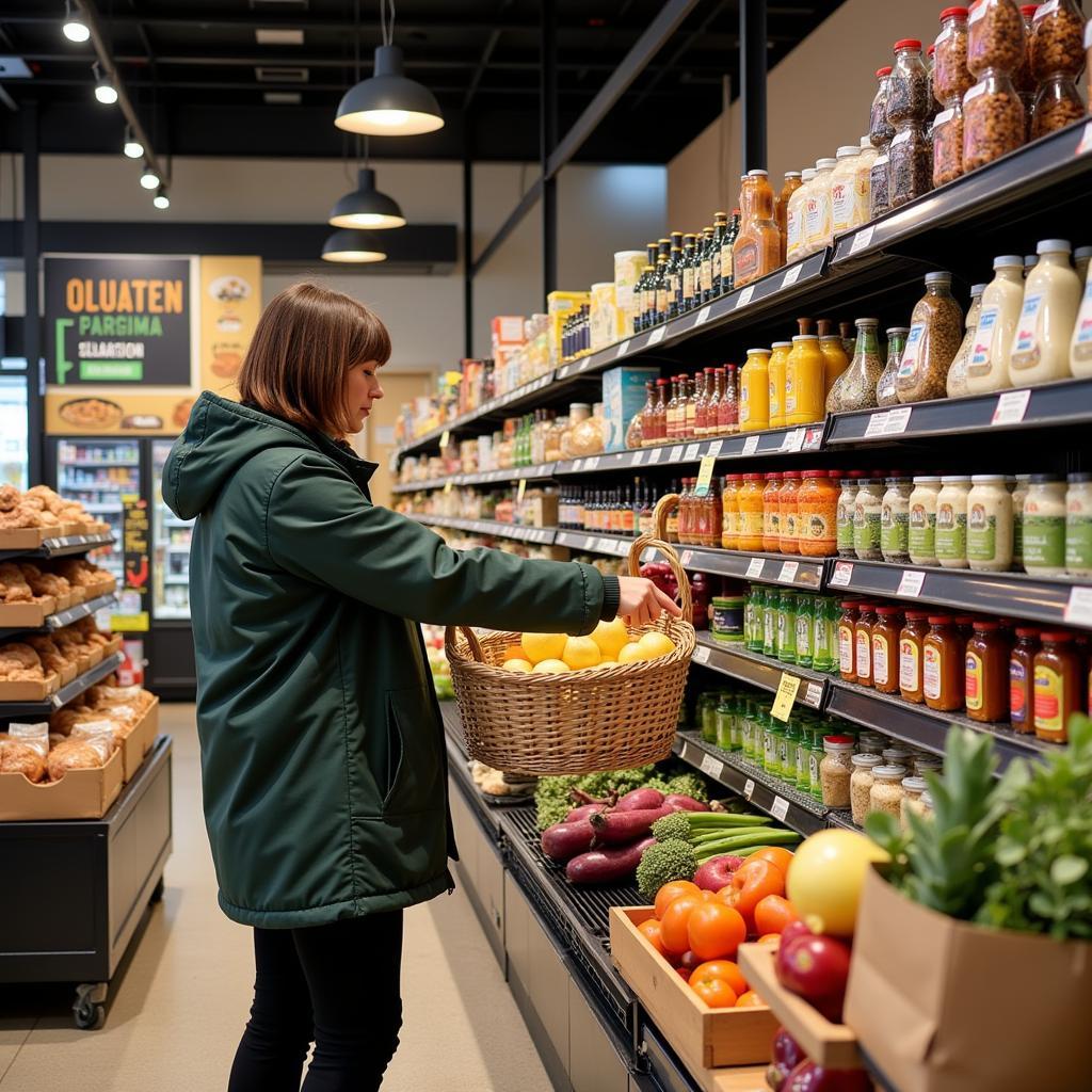 Shopping for Gluten-Free Products in a German Supermarket