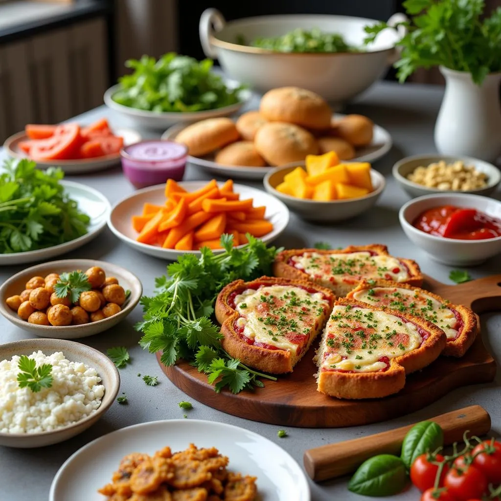 Delicious Gluten-Free Kosher Dishes Being Prepared