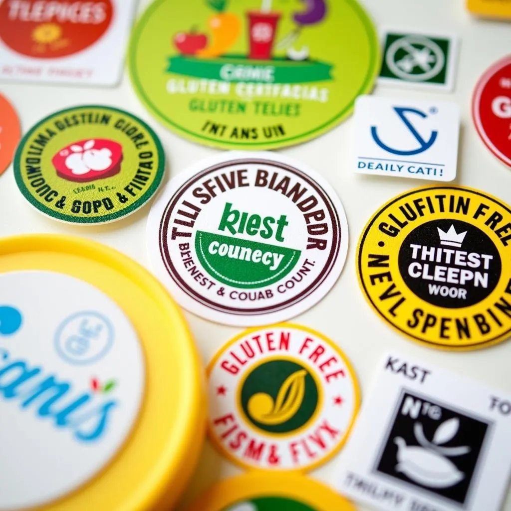 Gluten-Free and Kosher Labels on Products