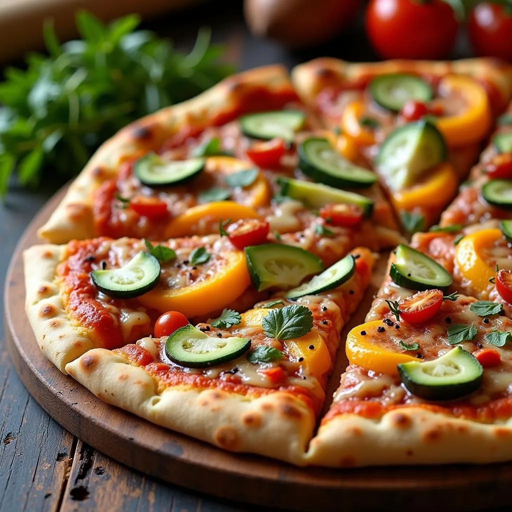 Gluten-Free Pizza with Vegetables