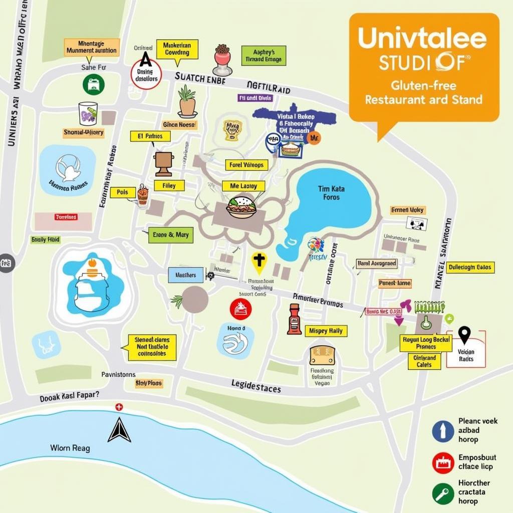 Gluten Free Universal Studios Map