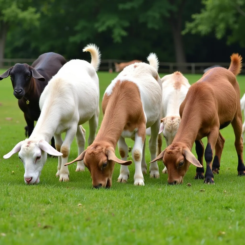 Goat Forage in Pasture