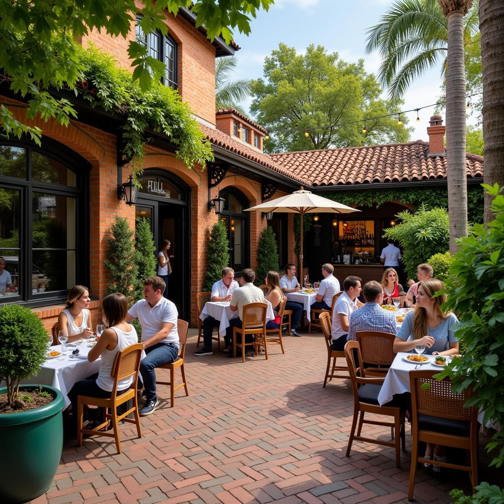 Al Fresco Dining at a Goldhill Restaurant