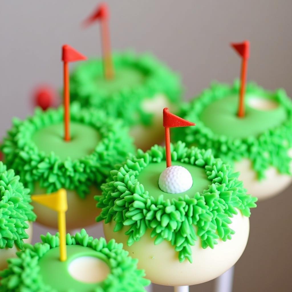 Golf Course Cake Pops