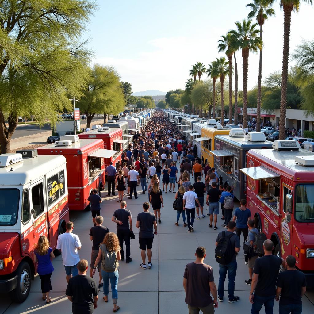 Goodyear food truck event offering diverse cuisines