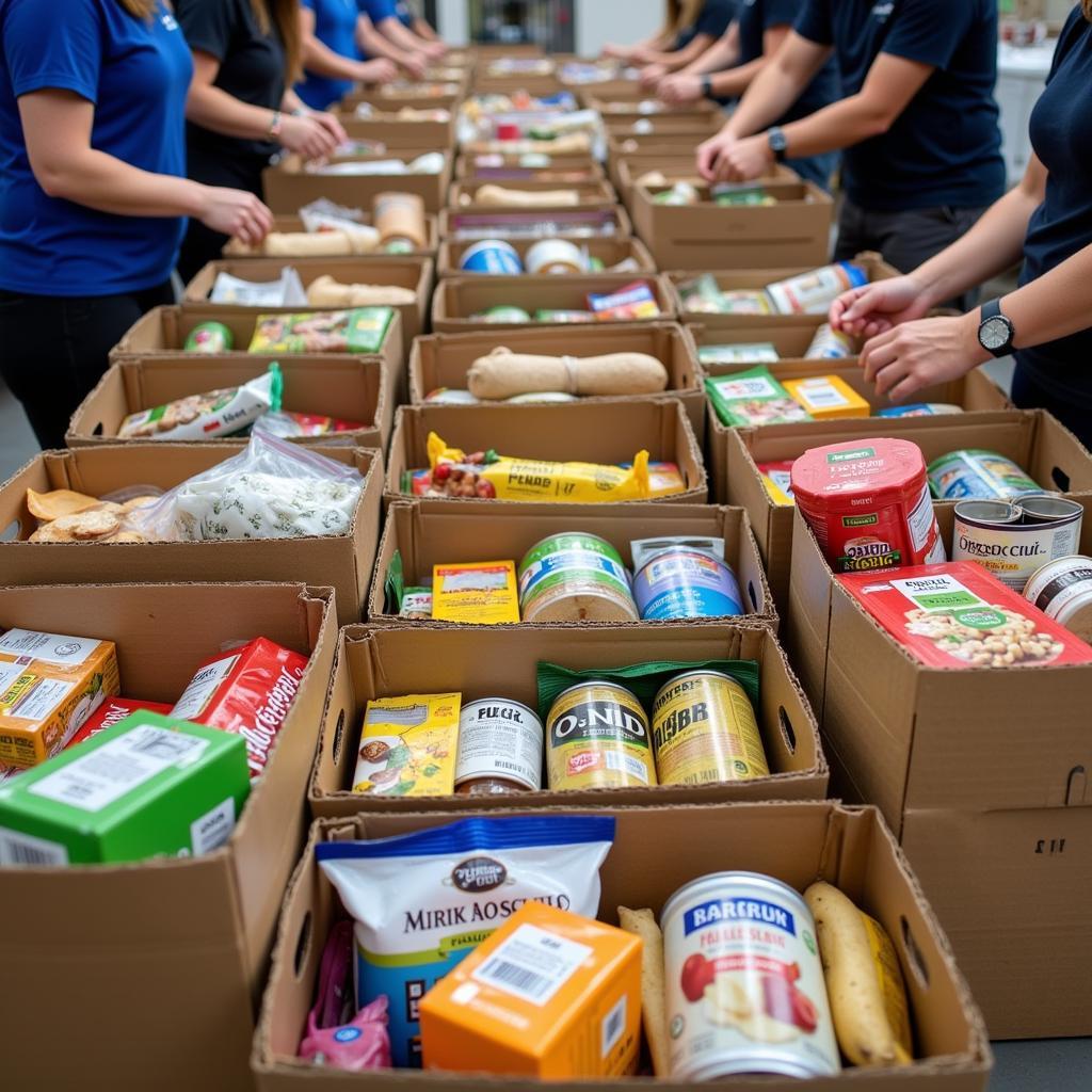 Donations at Gosport Food Bank