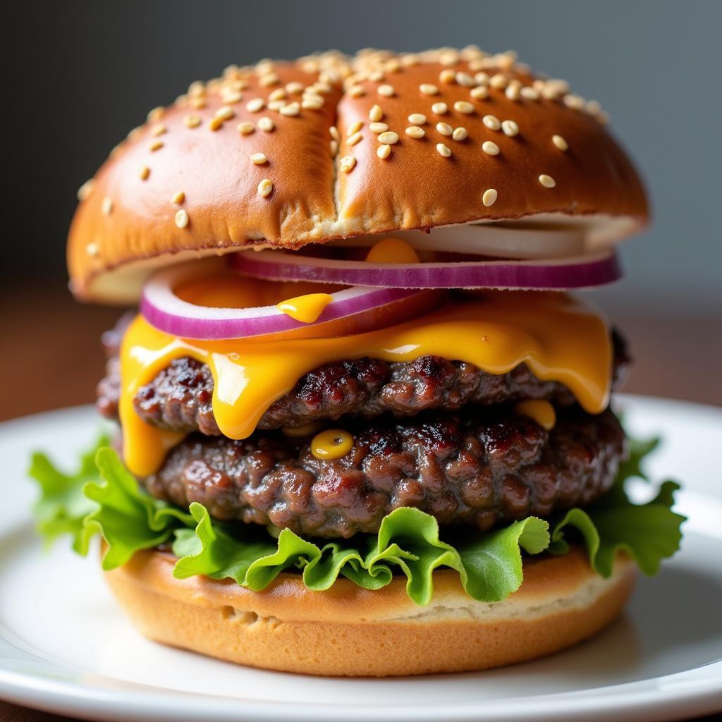 Gourmet Burger from a Bucks County Food Truck