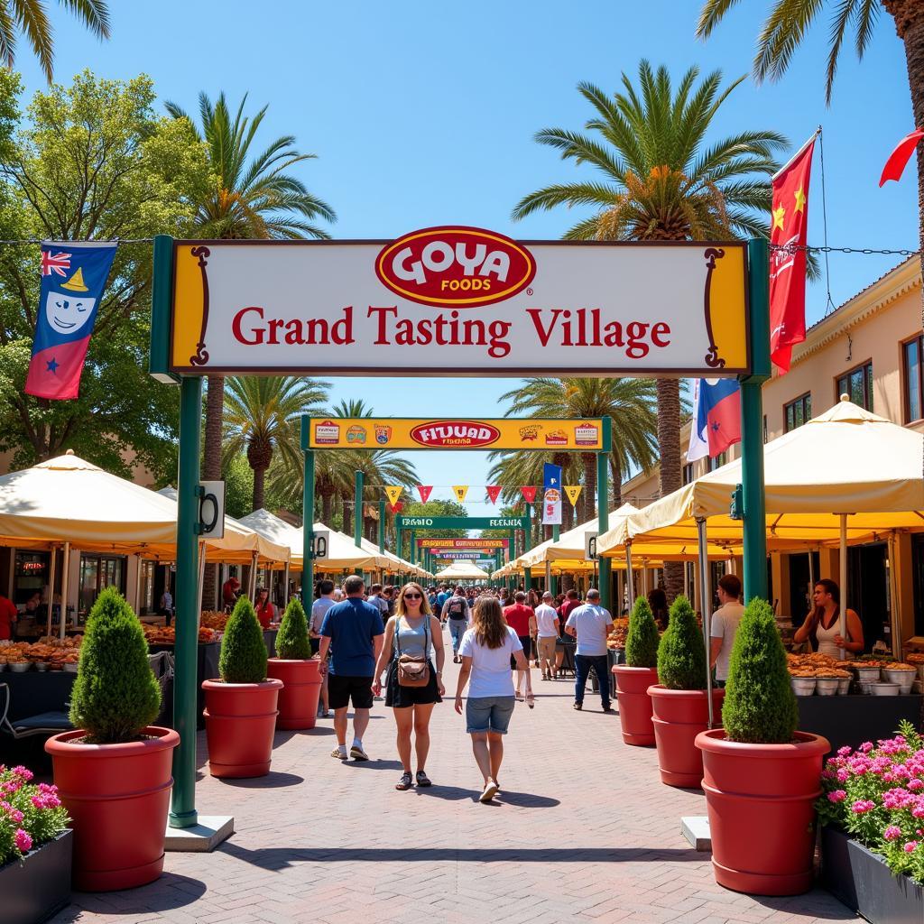 Entrance to the Goya Foods Grand Tasting Village