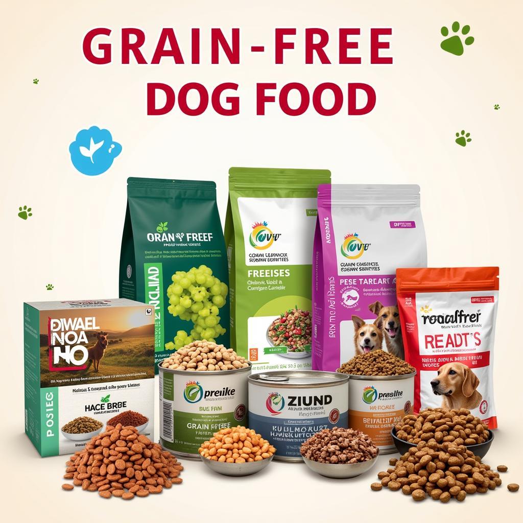 Various Grain-Free Dog Food Options