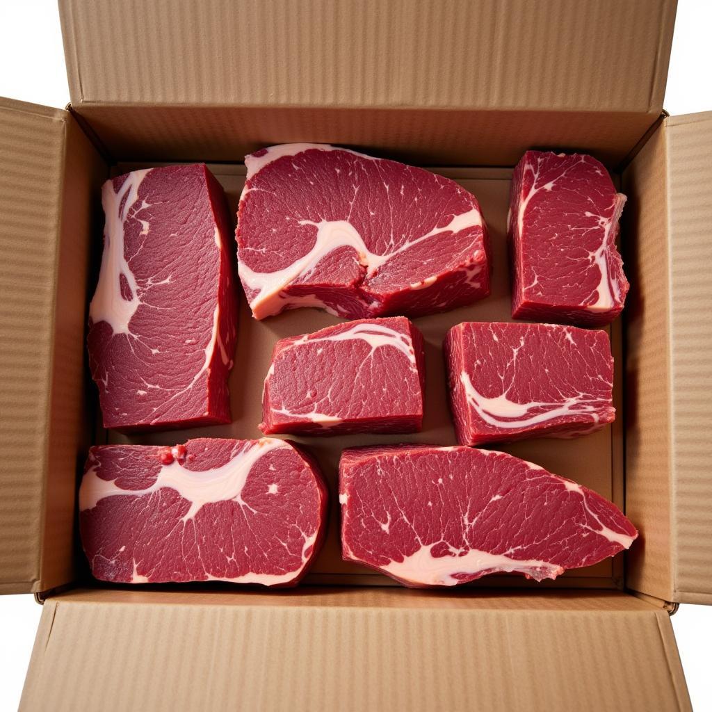 Grass-fed steak delivery box