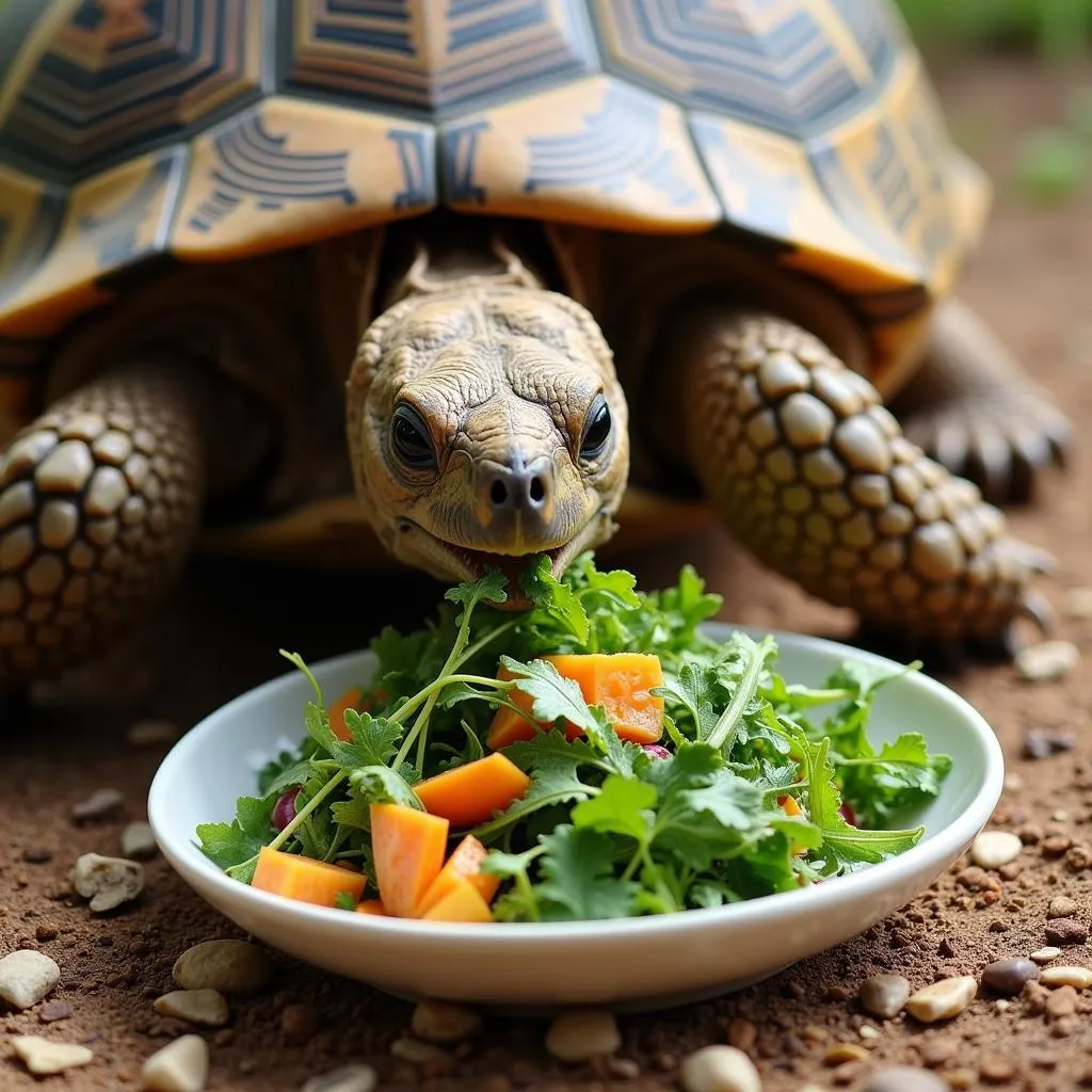 Balanced Diet for a Grassland Tortoise