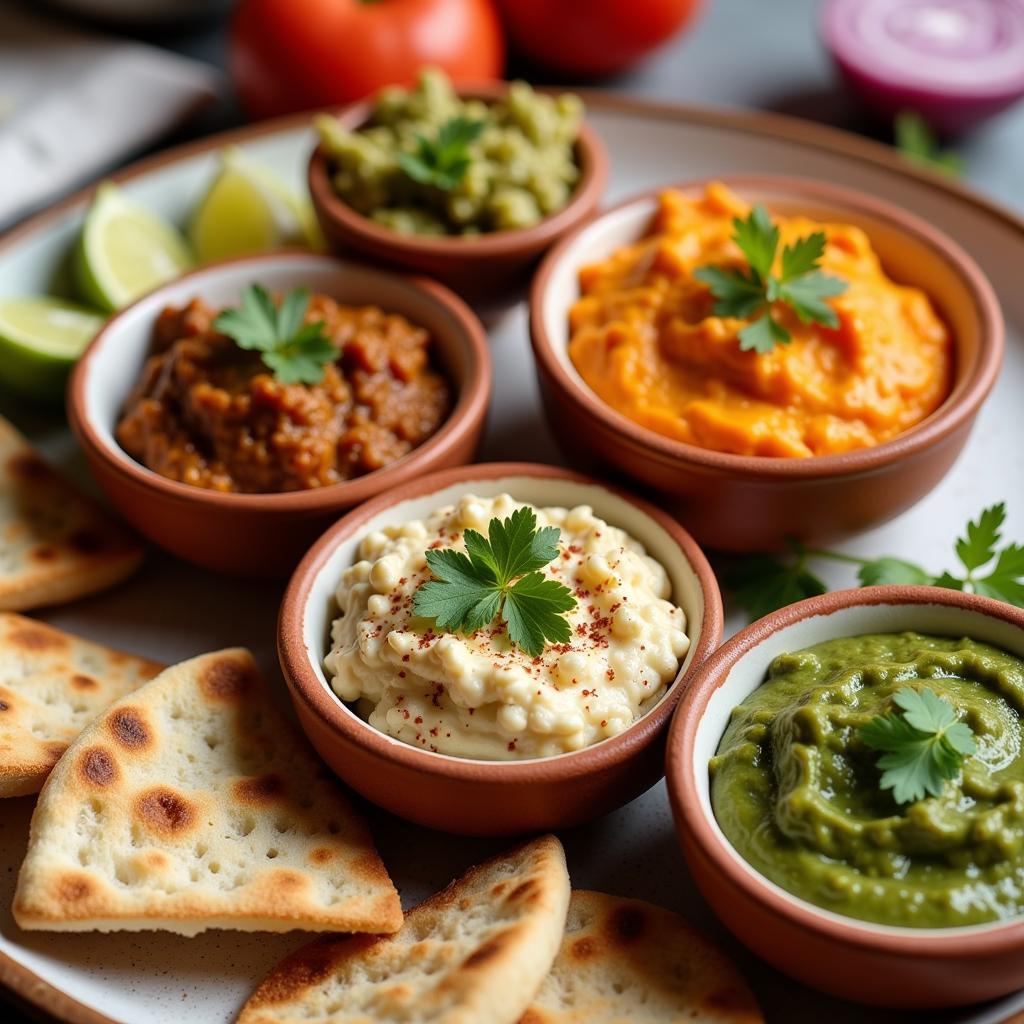 Greek Dips and Pita Bread