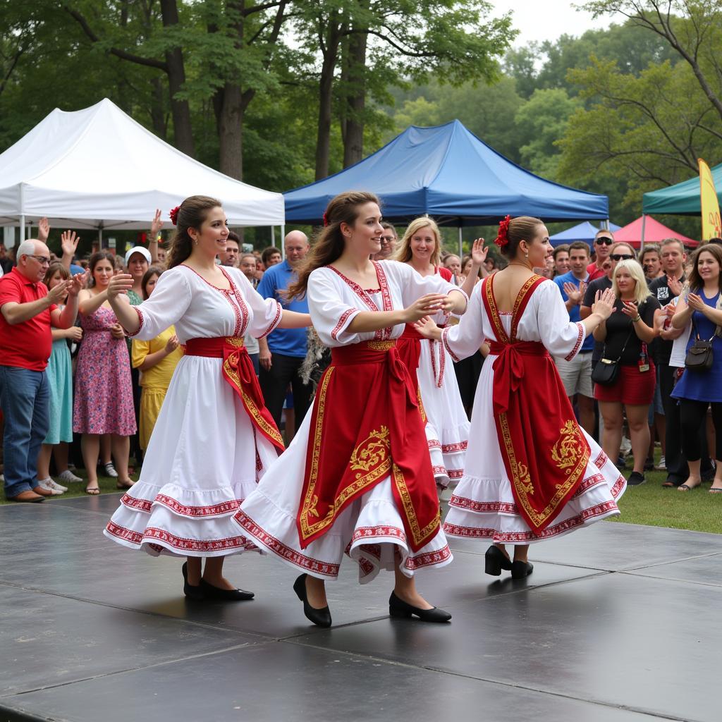 Traditional Greek Dancing at the Festival