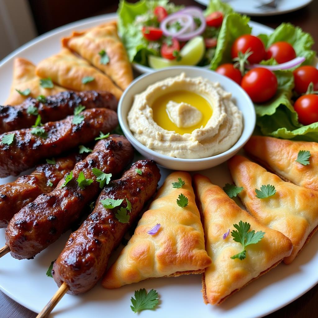 Delicious Greek Food Platter