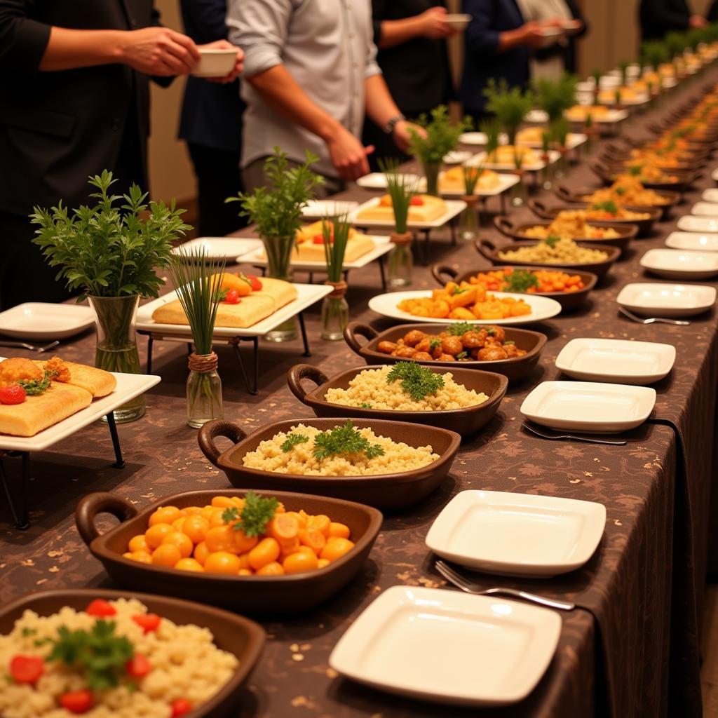 Gujarati Catering Setup at an Event