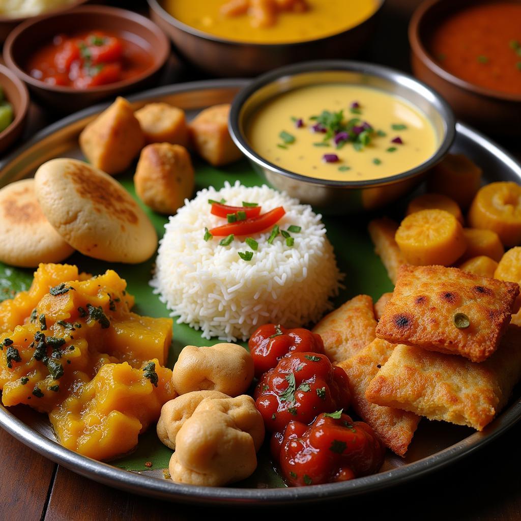 A Vibrant Gujarati Thali