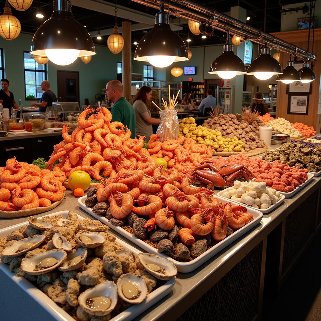 Fresh Seafood Display at Gulf Coast Food and Fuel Expo