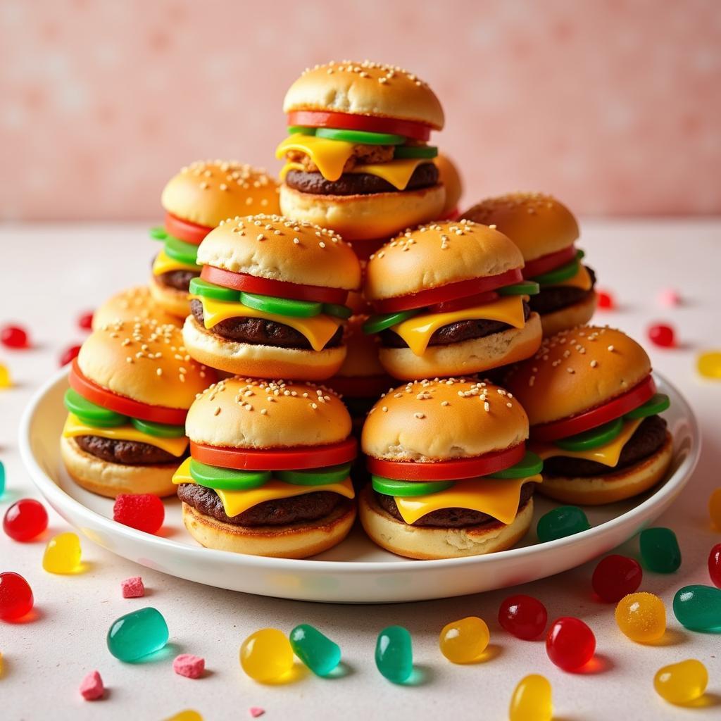 Gummy Burger Platter