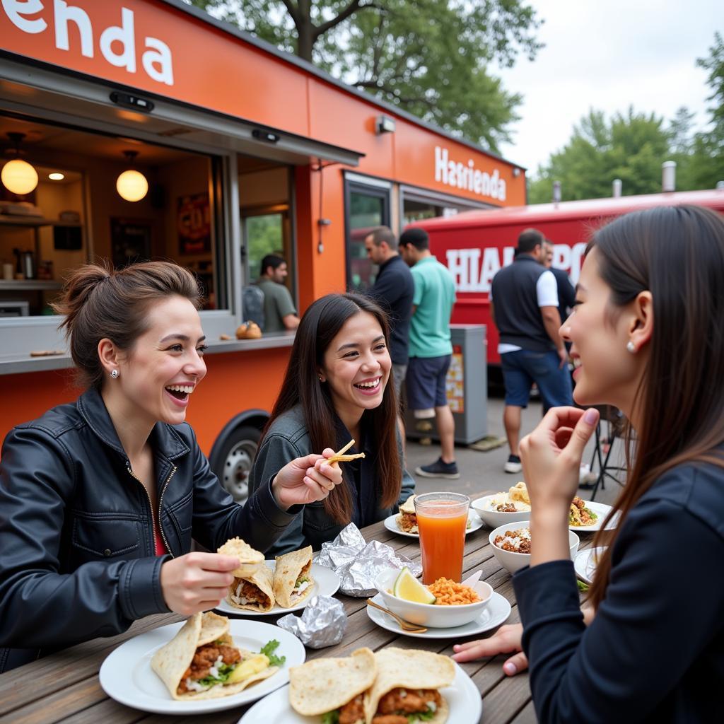 Hacienda Food Truck Customers