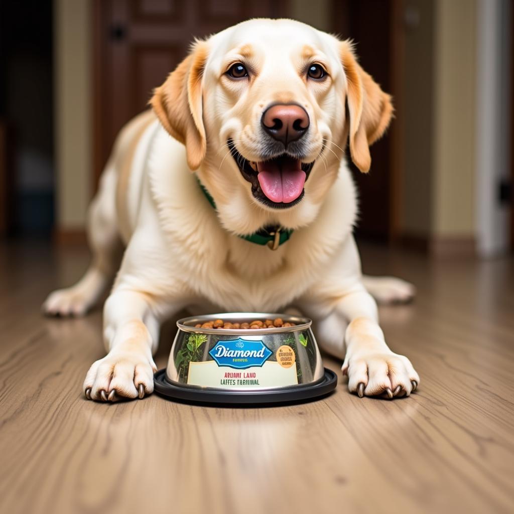 A Happy Pup Enjoying Diamond Naturals