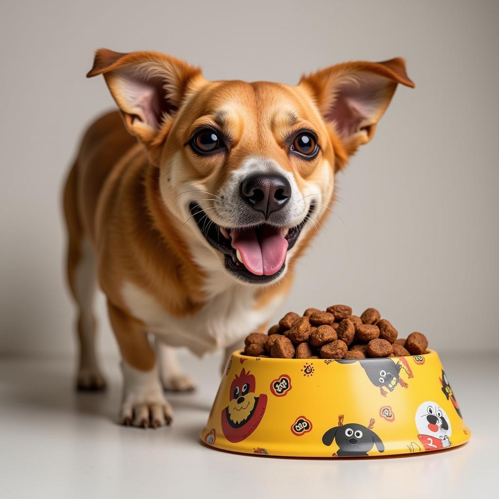 A Happy Dog Enjoying Tiki Dog Food Dry