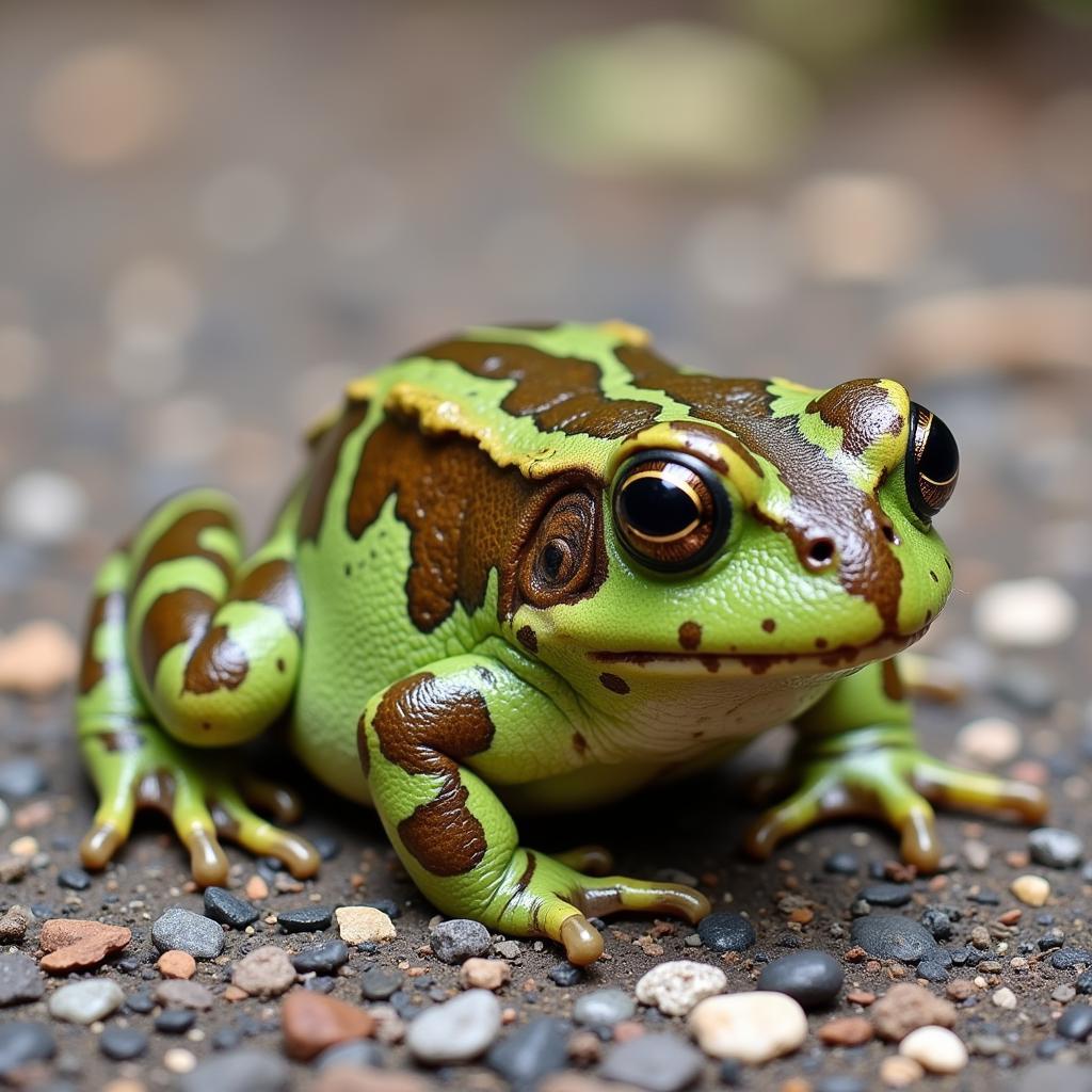 Healthy African Dwarf Frog with Vibrant Colors