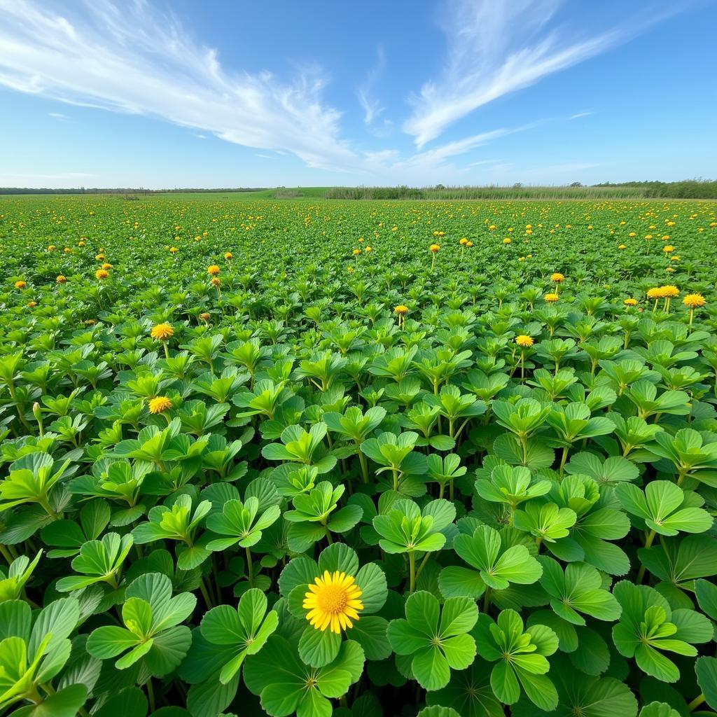 Healthy Clover Food Plot