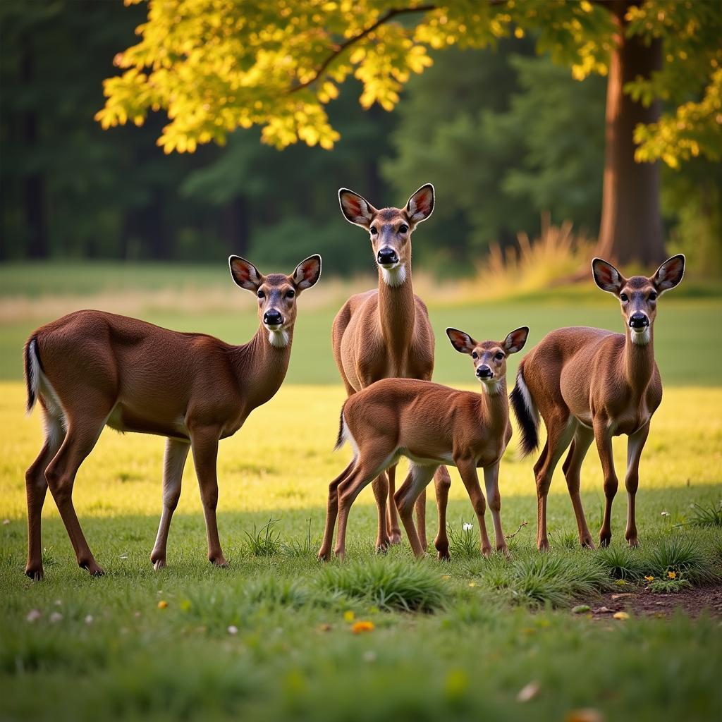 Healthy Deer in a Food Plot