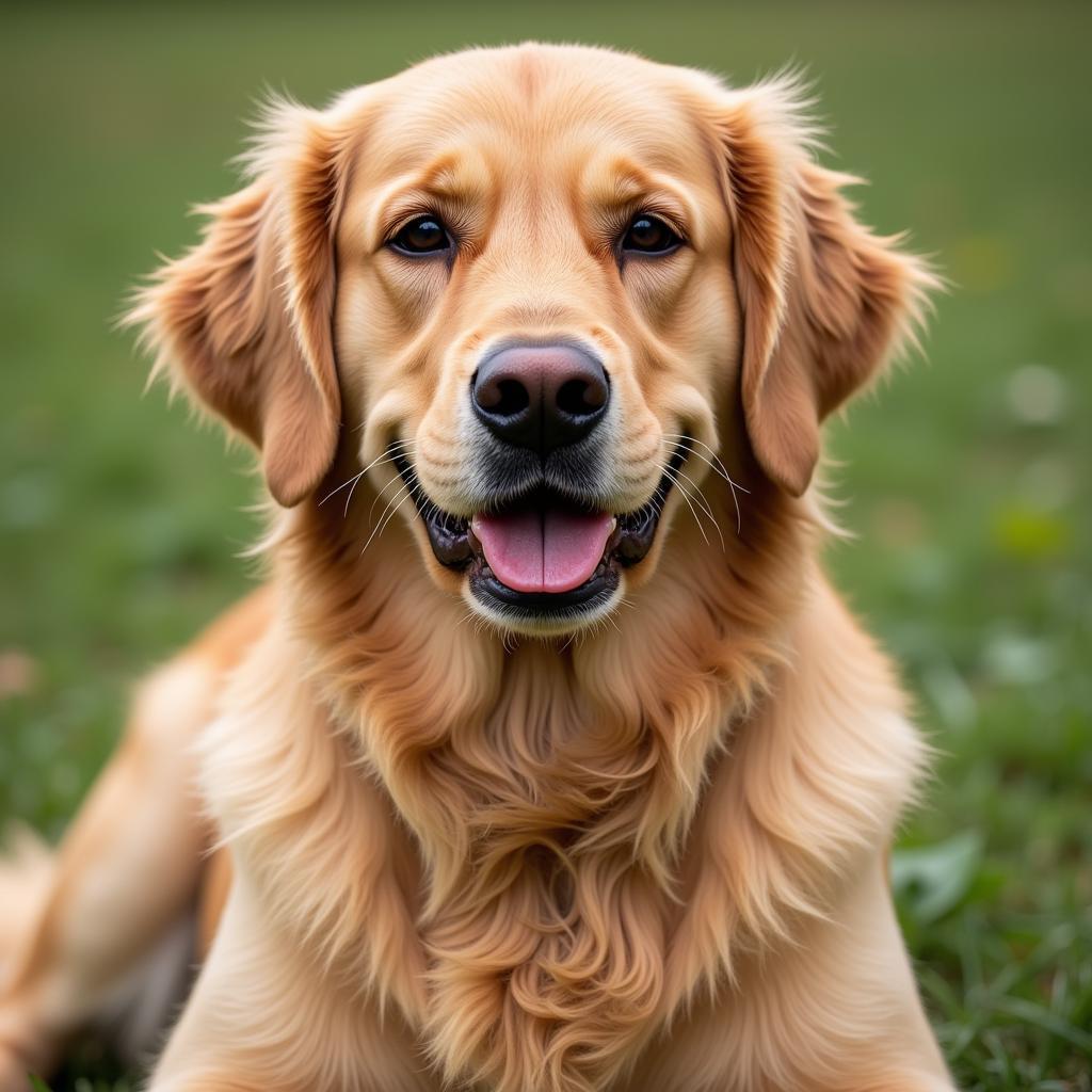 Healthy Dog with a Shiny Coat