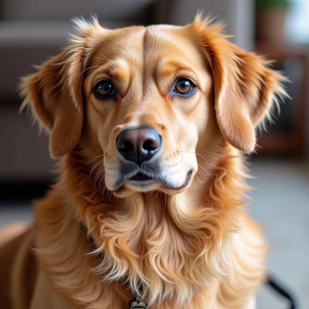 Dog with a Shiny, Healthy Coat