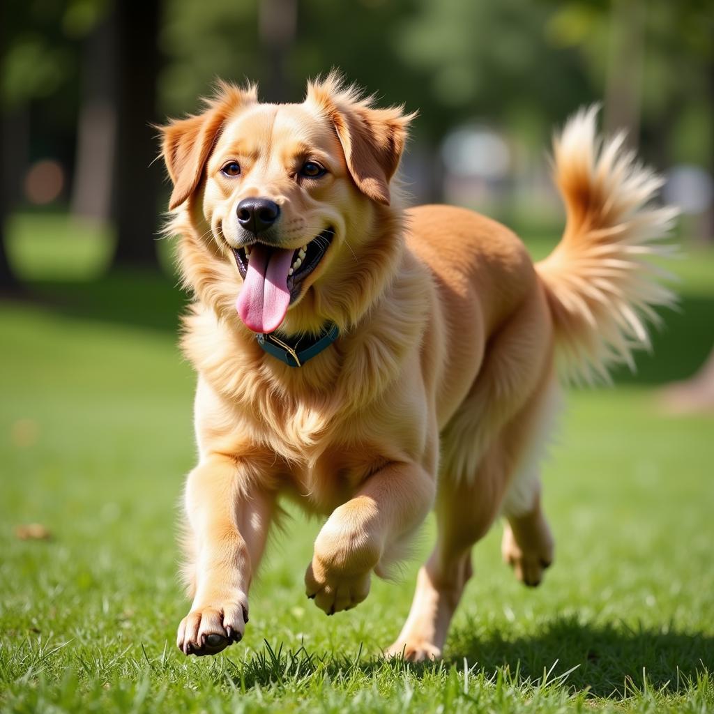 Healthy Dog with Shiny Coat