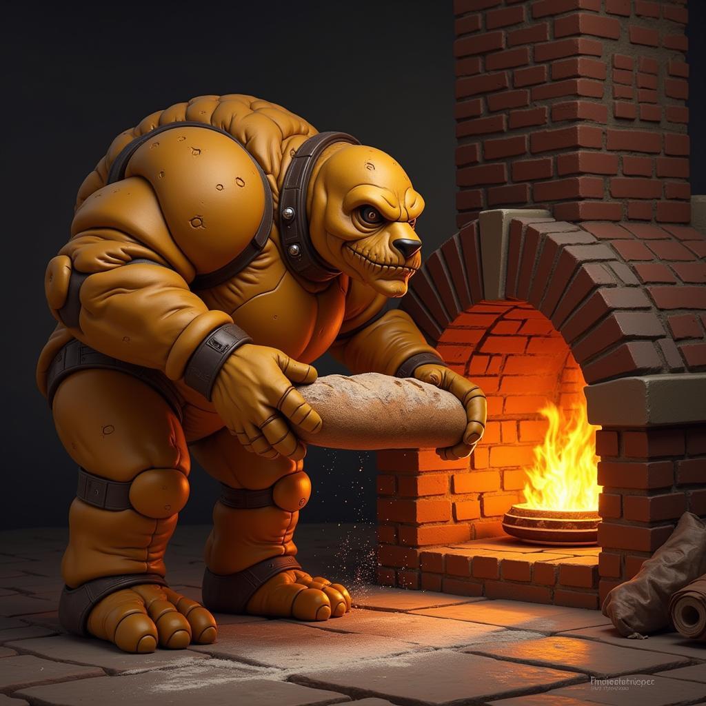 Hearthfire Golem Baking Bread