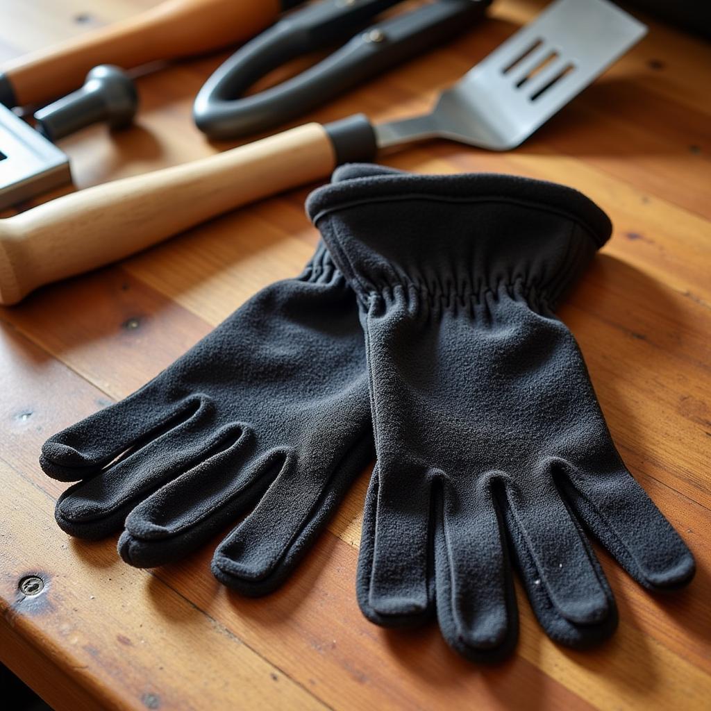 Pair of heat-resistant gloves for grilling