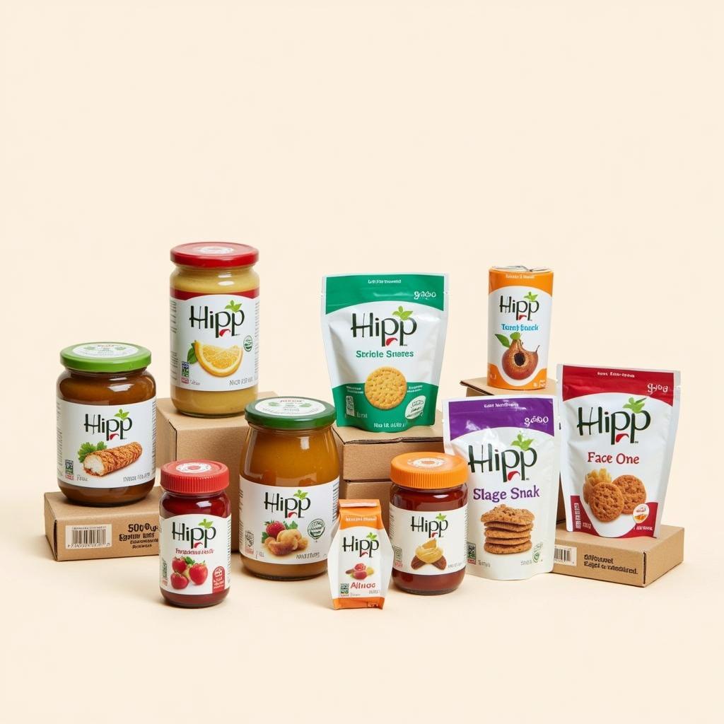 Variety of Hipp Food Products