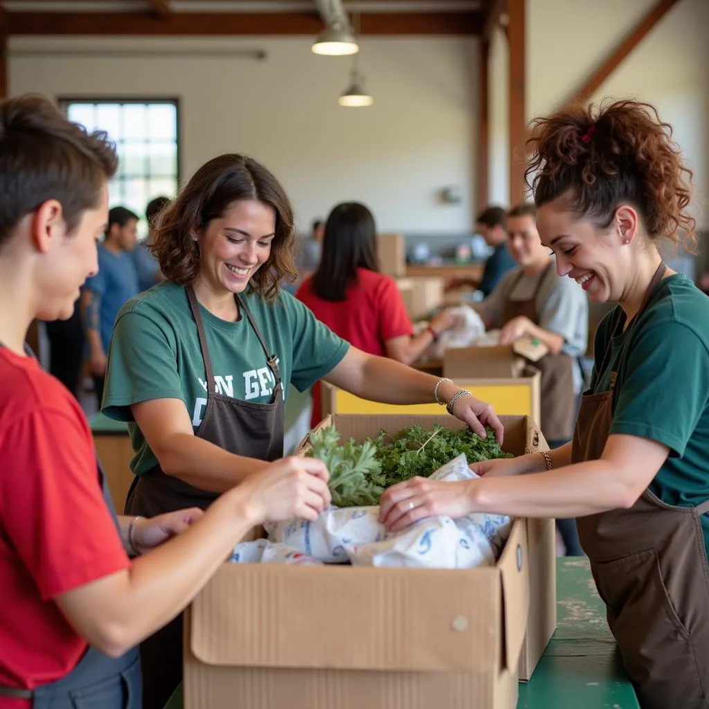 Volunteers at Hohenwald Food Bank