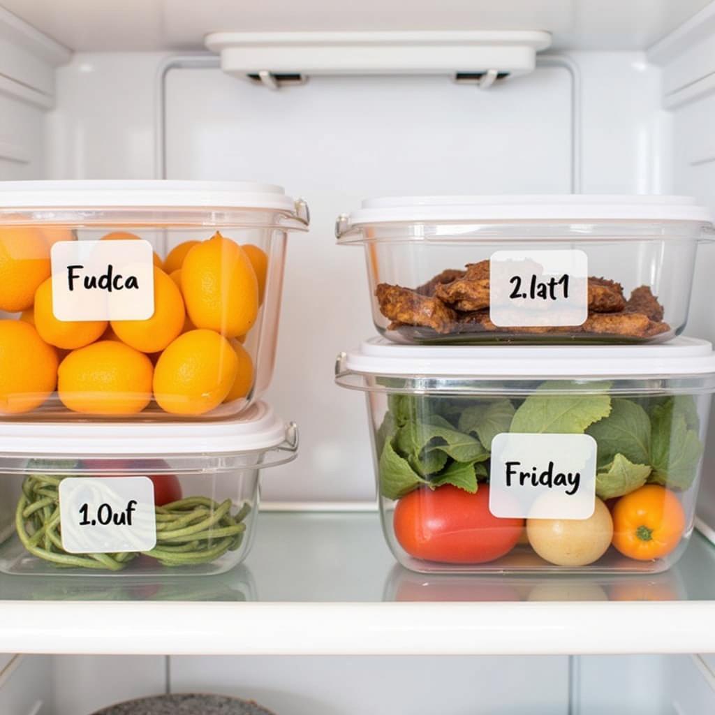 Using food labels for home organization and safety