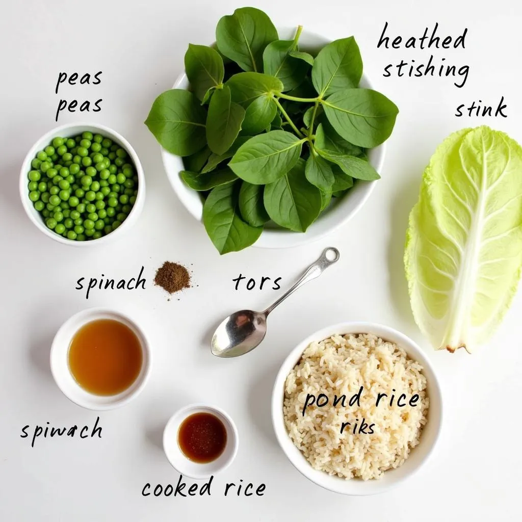 Ingredients for making homemade pond fish food