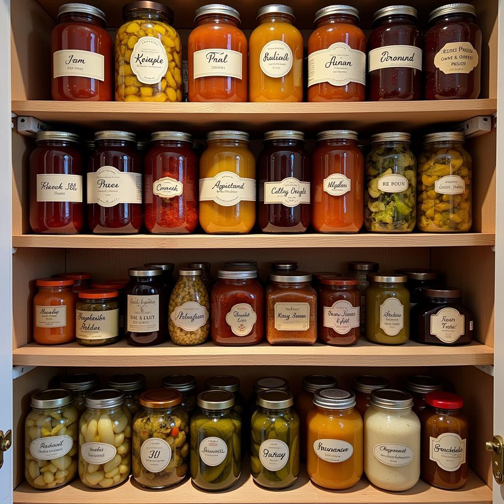 Homemade Preserves Pantry