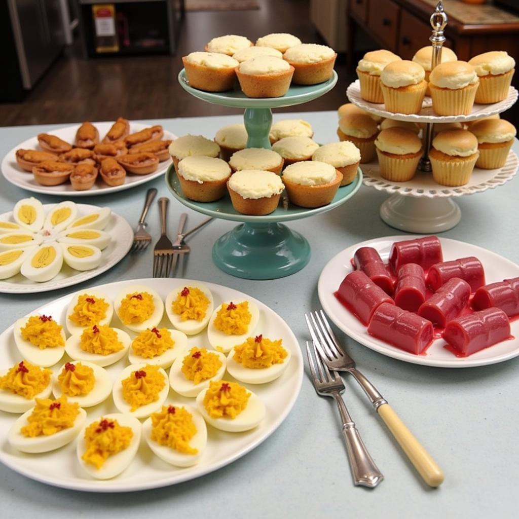 Homemade treats served at sock hop parties