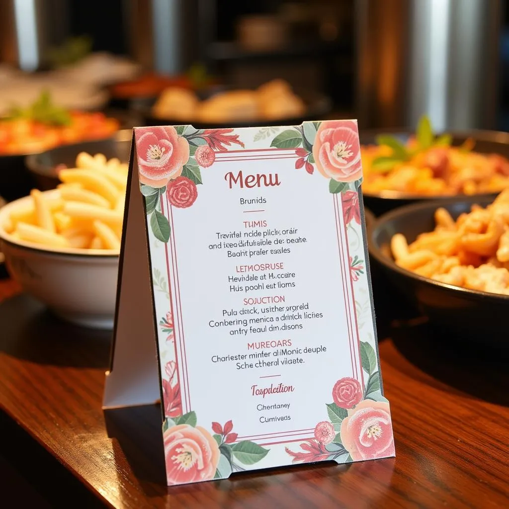 Hot Food Buffet Menu