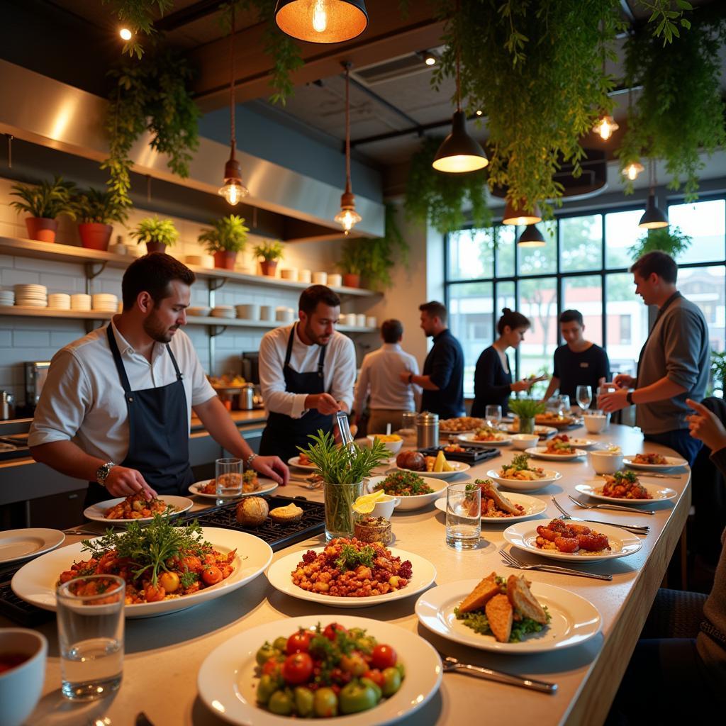 Hotel restaurant showcasing farm-to-table dining experience