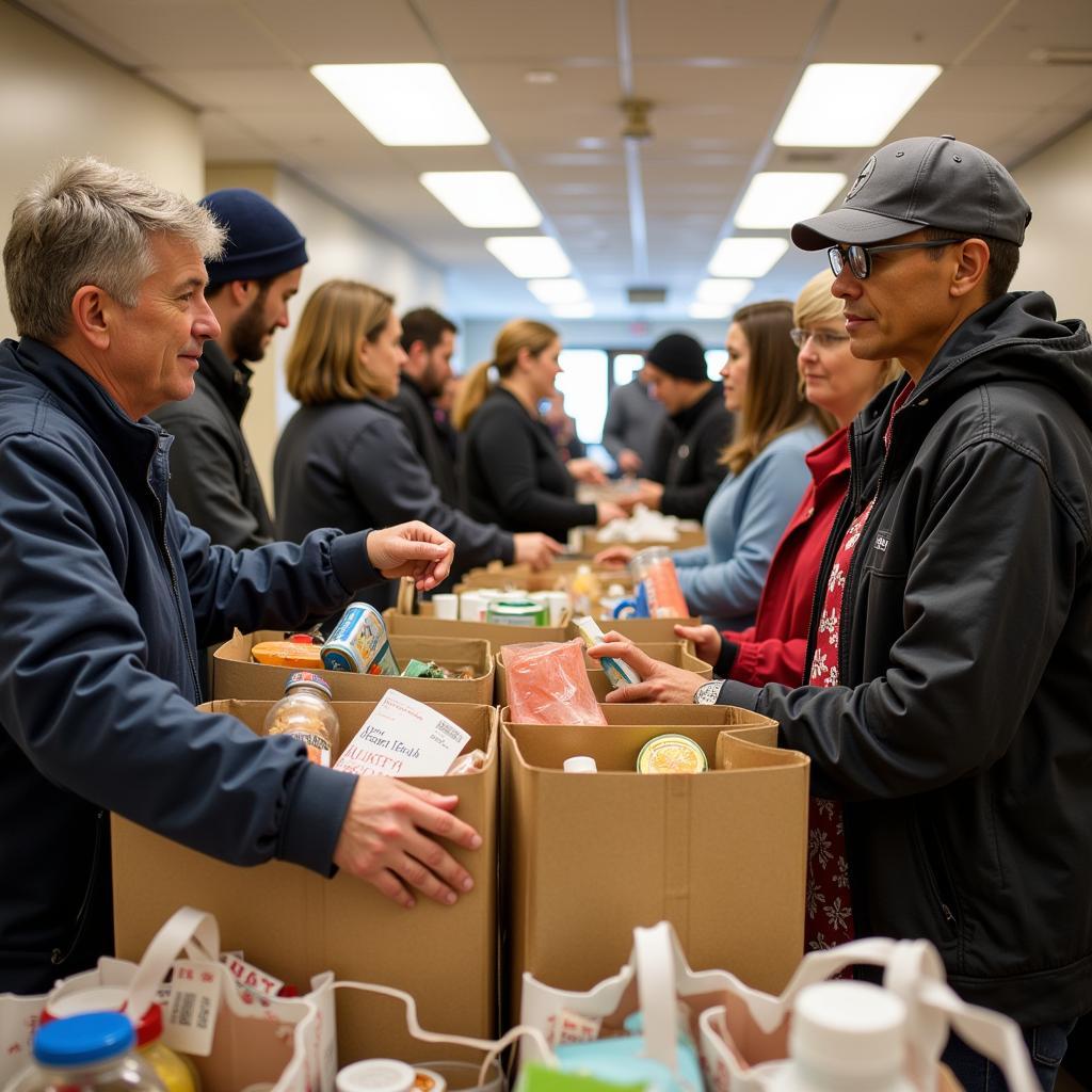 Individuals and families receiving food assistance at the pantry.