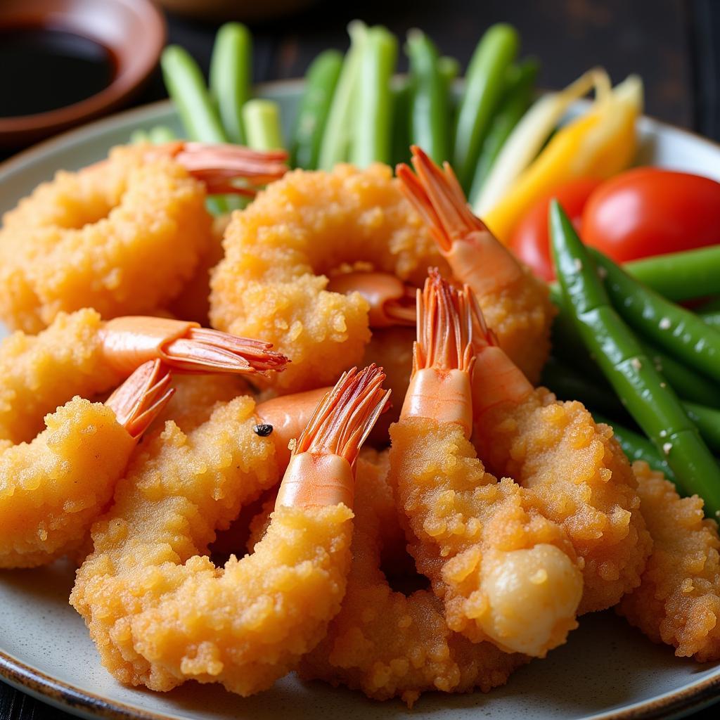 Assortment of Tempura in Hoya