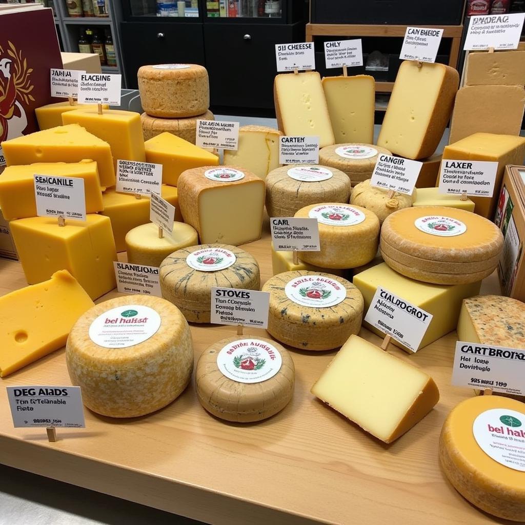 Artisanal Cheese Selection at Huerta Food Store