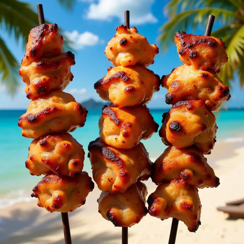 Grilled Hula Hula Chicken Skewers