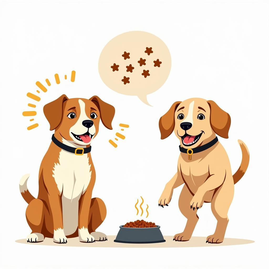 dog food illustration