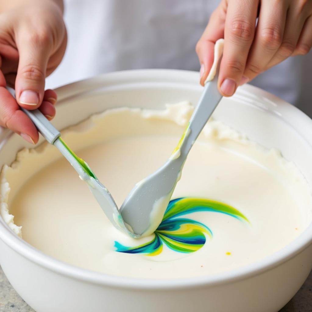 Mixing Ice Cream Coloring