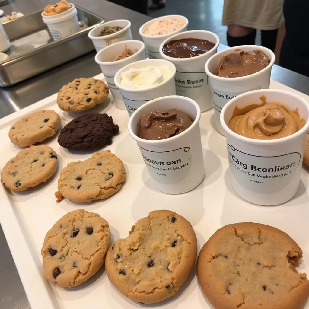 DIY Ice Cream Sandwich Station with Cookies and Ice Cream